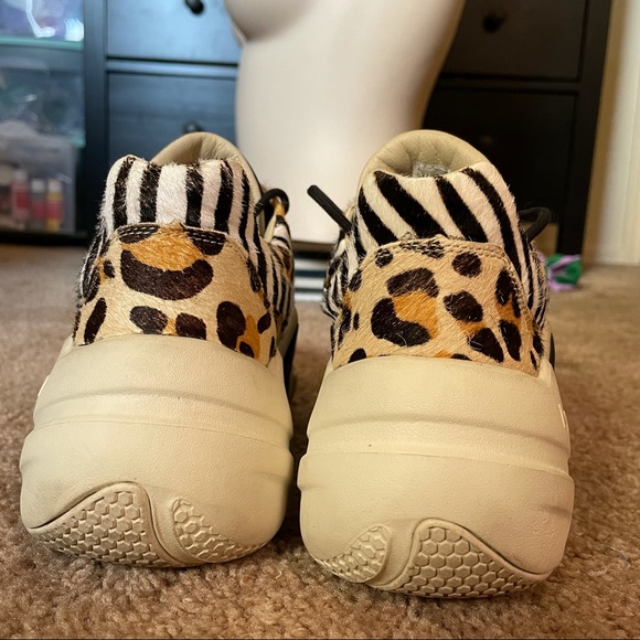 🐆🦓Chunky sneaker Neo block Animal print Fashion - Picture 5 of 10